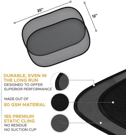 EcoNour Car Window Shades for Baby | Side Window Shades for Kids - Image 3