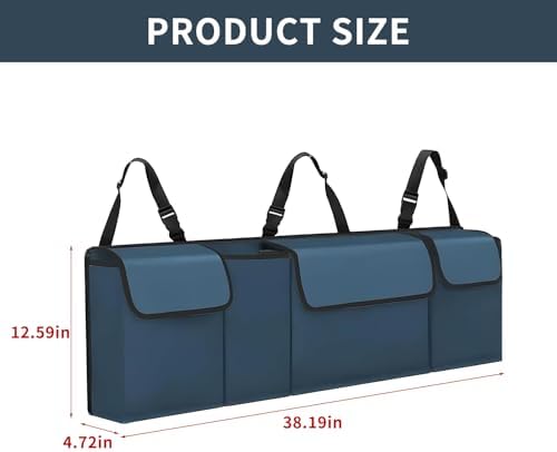 Car Trunk Organizer, Backseat Hanging Large Storage - Image 2