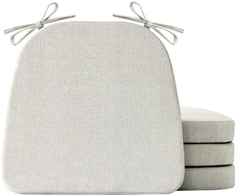 IASEAHK Chair Cushions for Dining Chairs Set of 4, Non Slip Kitchen Chair Pads by IASEAHK