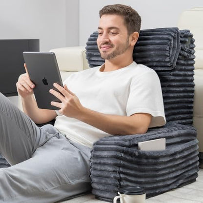 ENITYA 24" XXL Back Pillow for Bed Sitting Up - Image 2