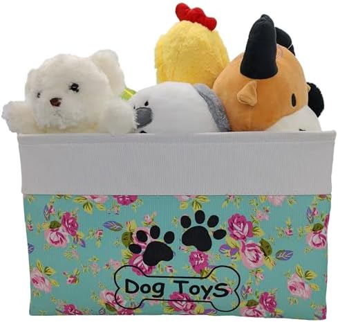 Large Dog Toy Basket Foldable Dog Toy Box Dog Toy Bin - Image 4