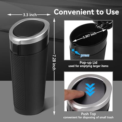 Car Trash Can Bin with Lid - Image 6