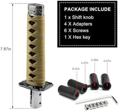 KVAEY Samurai Sword Shift Knob, Automotive Katana Manual Transmission Gear - Image 2