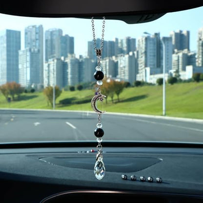 Car Rear View Mirror Accessories, Witchy Car Hanging Ornament, Moon&Star - Image 2