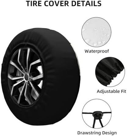 Funny Chicken Bro Spare Tire Cover Waterproof Wheel Cover 15 Inch Universal Fit - Image 5