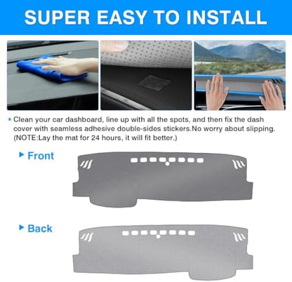 Autorder Gray Dashboard Cover Mat - Image 5