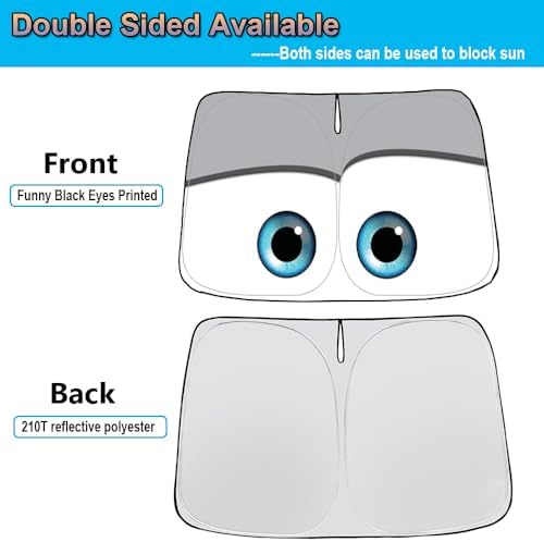 Gven Windshield Sun Shade for 2017-2026 Tesla Model Y/Model 3 Sunshade - Image 2