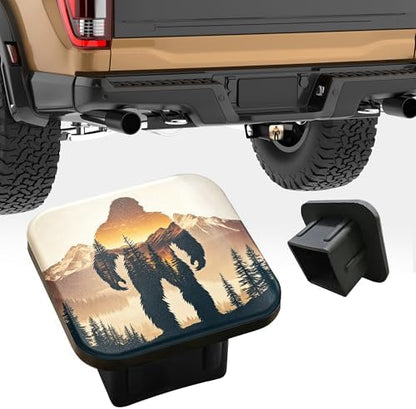 Sasquatch Hitch Cover Fits for 2 Inch Hitch Sunset Mountain Forest Trailer - Image 4