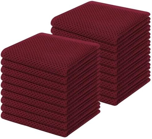 Homaxy 100% Cotton Waffle Weave Kitchen Dish Cloths 18-Pack by Homaxy