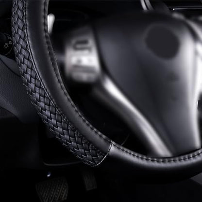 Flying Banner car Steering Wheel Cover Faux Leather Massage Universal fit 3D - Image 2