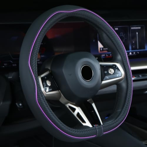 Mayco Bell Flat Bottom Steering Wheel Cover Anti-Slip, Breathable, Full Surround by MaycoBell