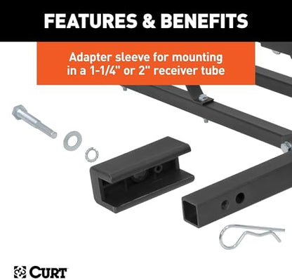 CURT 18145 Cargo Basket Hitch Trailer Hitch Cargo Carrier, 500 lbs. Capacity - Image 6