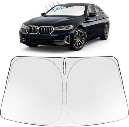 Proadsy Custom Fit 2024-2026 BMW 5-Series Windshield Sun Shade, Blocks Heat by Proadsy