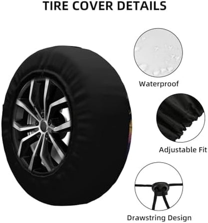 Spare Tire Cover Mountains Nature Scenery Wheel Covers Weatherproof Universal - Image 3