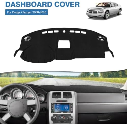 FIILINES Dash Cover for 2008 2009 2010 Dodge Charger, Dashboard Mat Exact Fit - Image 2