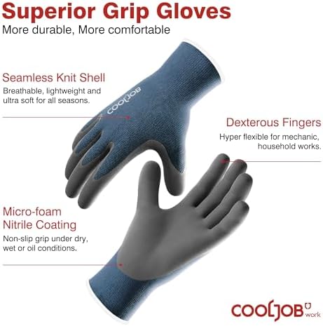 COOLJOB 6 Pairs Gardening Gloves - Image 2