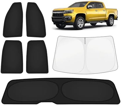 KUST Car Window Shades for Chevy Colorado 2015-2022 Windshield Sun Shade Side by KUST