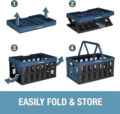 CleverMade Eco Collapsible Shopping Basket - Image 6