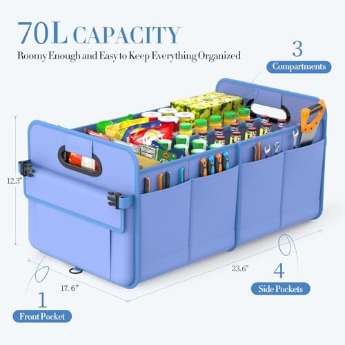titiyiof Trunk Organizer For Suv & Sedan, Car Organizers and Storage, - Image 3