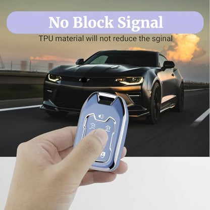 Joouheax for Chevy Soft TPU 6-Button Key Fob Cover, Soft TPU - Image 3