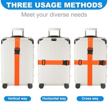 Luggage Straps for Suitcases, Adjustable 40 to 78 Inches - Image 4