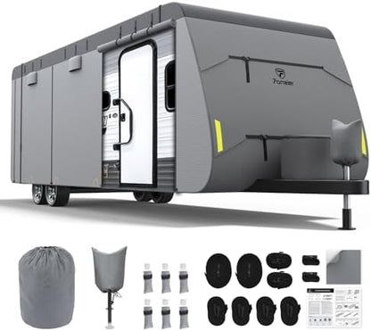 Fonzier Extra Thick 9 Layers Travel Trailer RV Cover Fits 31.7-34FT by Fonzier-Direct