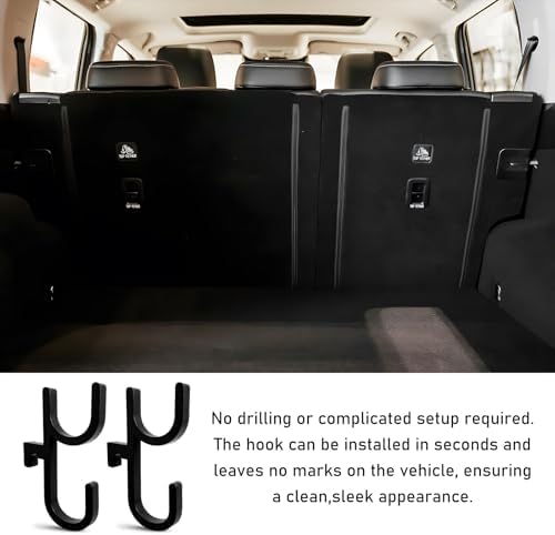 2 PCS Car Umbrella Hook, Stable Installation Rain Gear Hook Universal Towel - Image 5