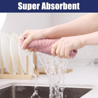 Homaxy Microfiber Waffle Weave Kitchen Towels, 4 Pack - Image 3