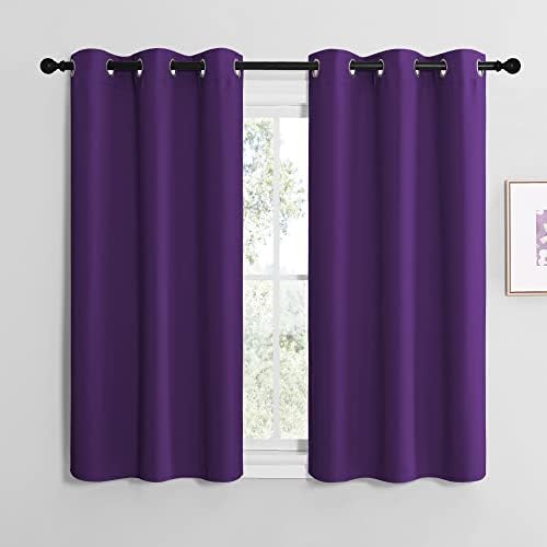 NICETOWN Purple Kitchen Blackout Curtains, Home Decoration Thermal Insulated by NICETOWN