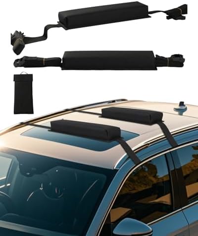 VEVOR Soft Roof Rack Pads, 15.5-Inch Universal Car Roof Rack Pads, 176LBS by VEVOR