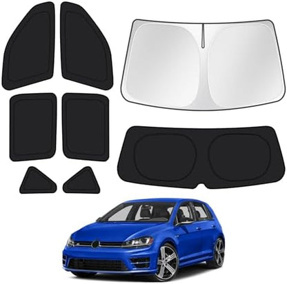 Canvcle Window Shades for 2015-2021 Volkswagen VW E-Golf/Golf GTI/R Accessories by Canvcle