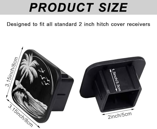 2" Trailer Hitch Cover Rubber Receiver Tube Cap Trailer Hitch Covers - Image 2