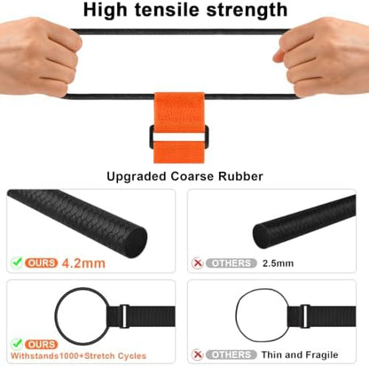 2 Pack Luggage Straps for Suitcases, Add a Bag Bungee Elastic Belt to Secure - Image 3