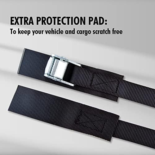 Cartman 1" x 15 ft Cam Buckle Straps, 4 Pack, 600 lb Break Strength - Image 4