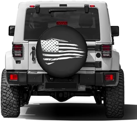 Delerain American Flag Patriotic Spare Tire Cover Wheel Protectors Sun - Image 2