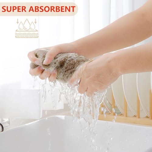 Homaxy 100% Cotton Waffle Weave Kitchen Dish Cloths 6-Pack - Image 3