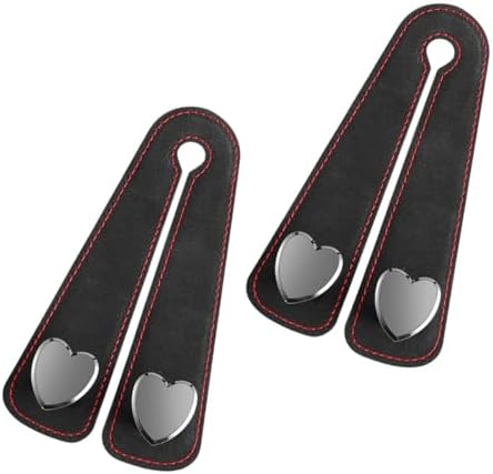 2PCS Car Seat Headrest Hooks, Heart-Shaped Twin Hook Vehicle Seat Back Purse - Image 7