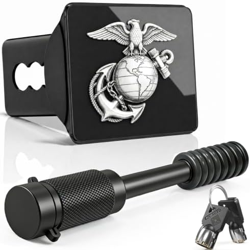 Marine Corps Eagle Globe Anchor Trailer Hitch Cover by Unknown