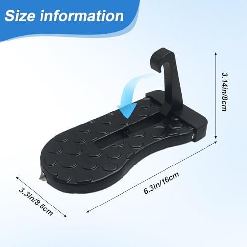 Car Door Step for Roof Access, 400LBS Aircraft-Grade Aluminum Anti-Slip Pedal - Image 4
