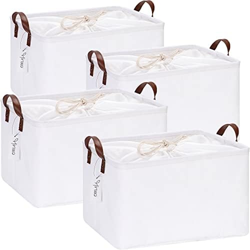 Hinwo 31L Large Canvas Storage Bin by Hinwo