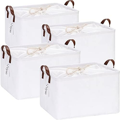 Hinwo 31L Large Canvas Storage Bin by Hinwo