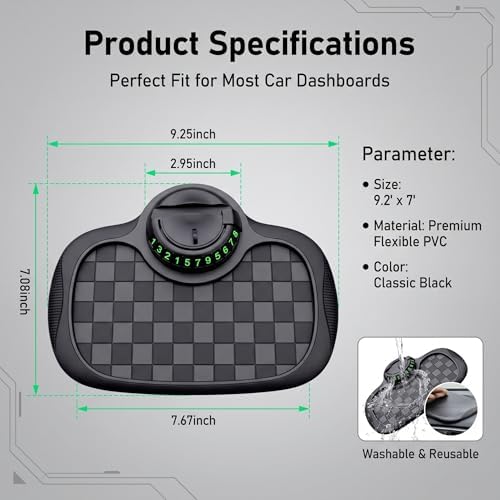 Multifunction Car Anti-Slip Mat, Large Sticky Pad & Rotatable Phone Holder & - Image 2