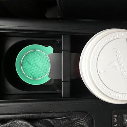 4 PCS Car Cup Coasters, Bling Cup Holder Coaster - Image 2