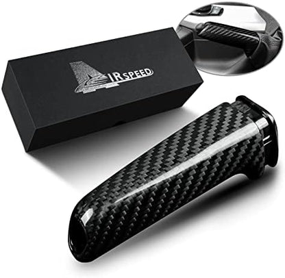 AIRSPEED Carbon Fiber Car Handbrake Cover Grip Handle Lever by AIRSPEED