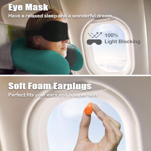Travel Pillow, Memory Foam Neck Pillow - Image 2
