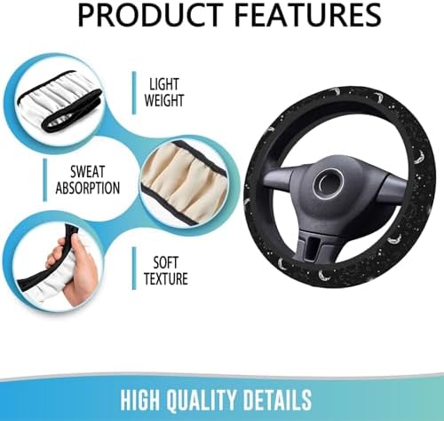 Steering Wheel Cover 15 Inch Breathable Anti Slip - Image 5