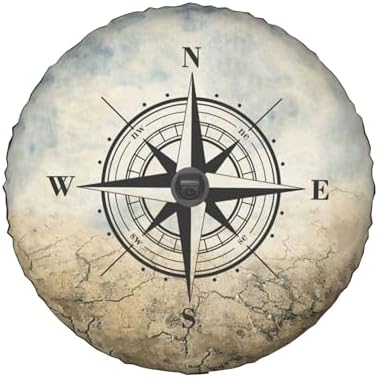 Compass Rose Spare Tire Cover by Unknown