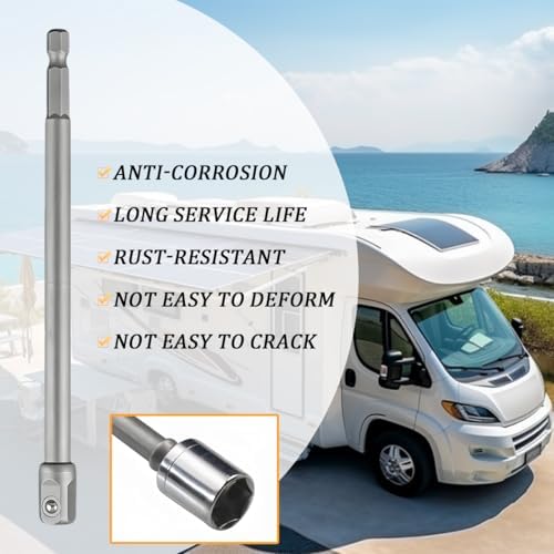 Trailer Scissor Jack Slotted Drill Adapter, Stainless Steel Vehicle T-Slot - Image 5