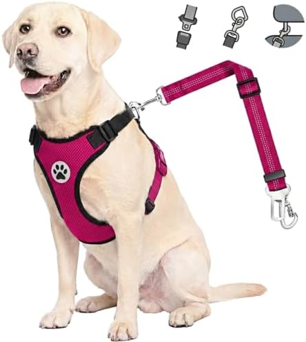 Lukovee Dog Car Harness Seat Belt, Harness & Seatbelt by Lukovee