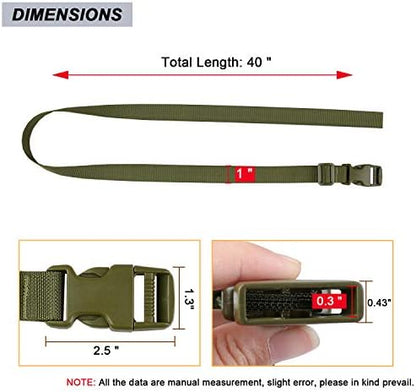 MAGARROW 24" 40" 60" 100" Strap Buckle Packing Straps Adjustable 1-Inch Belt - Image 2